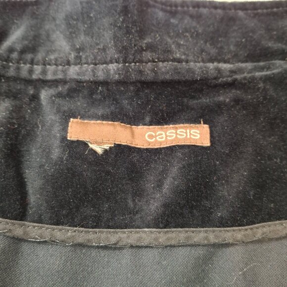 Oasis Gothic Military Edwardian Velvet Velour Holiday Party Jacket Blazer Sz L - Picture 15 of 15